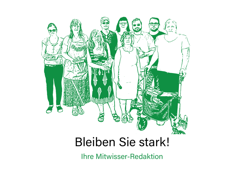 Gruppenfoto der Mitwisser-Redaktion